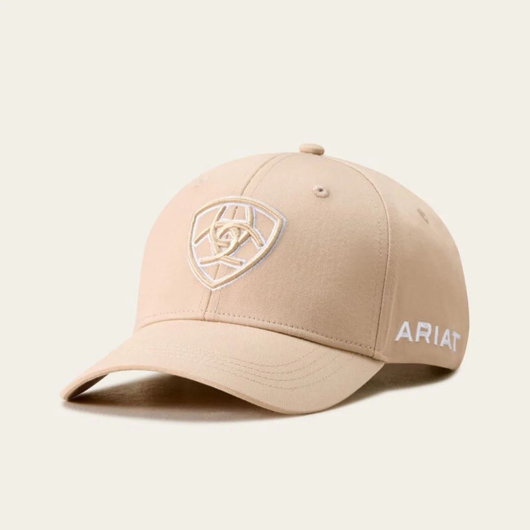 Ariat Show Baseball Cap in Khaki