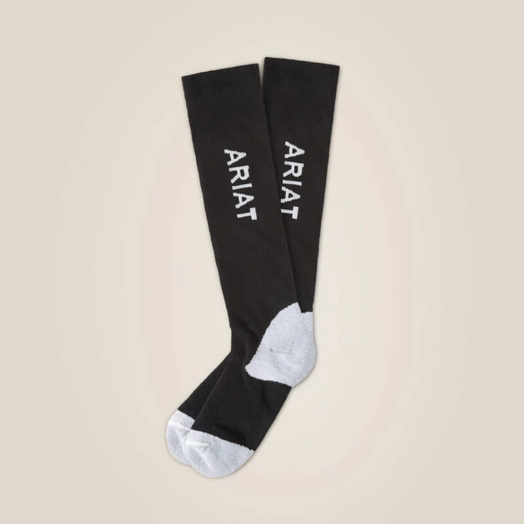 AriatTEK Performance Socks in Black and White - Image 2