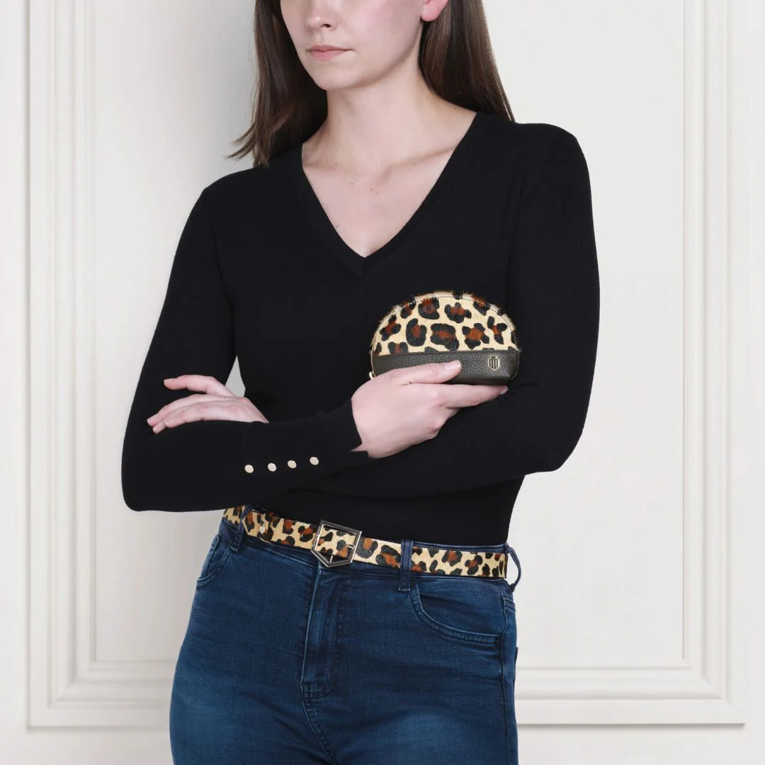 Fairfax & Favor Chiltern Coin Purse in Jaguar Haircalf - Image 3