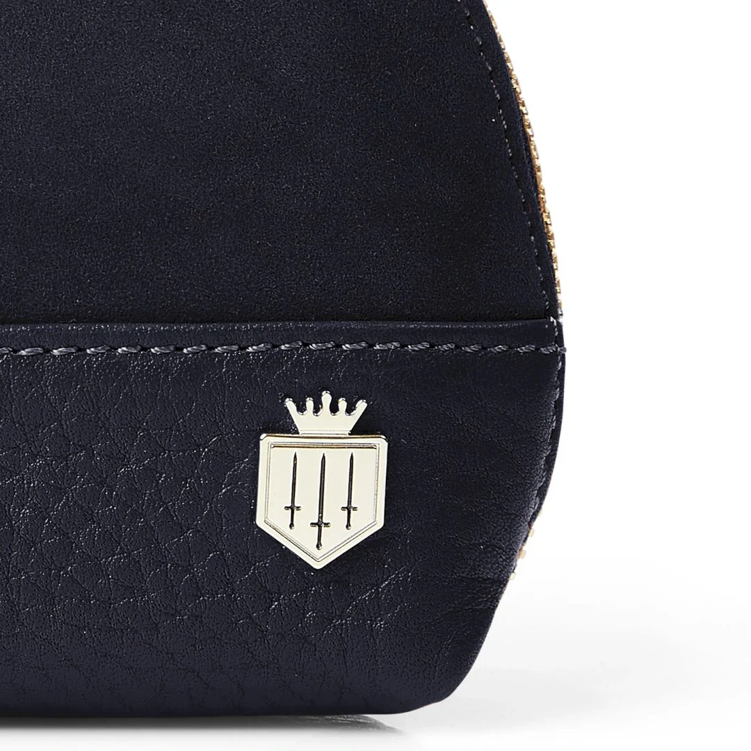 Fairfax & Favor Chiltern Suede Coin Purse in Navy - Image 5
