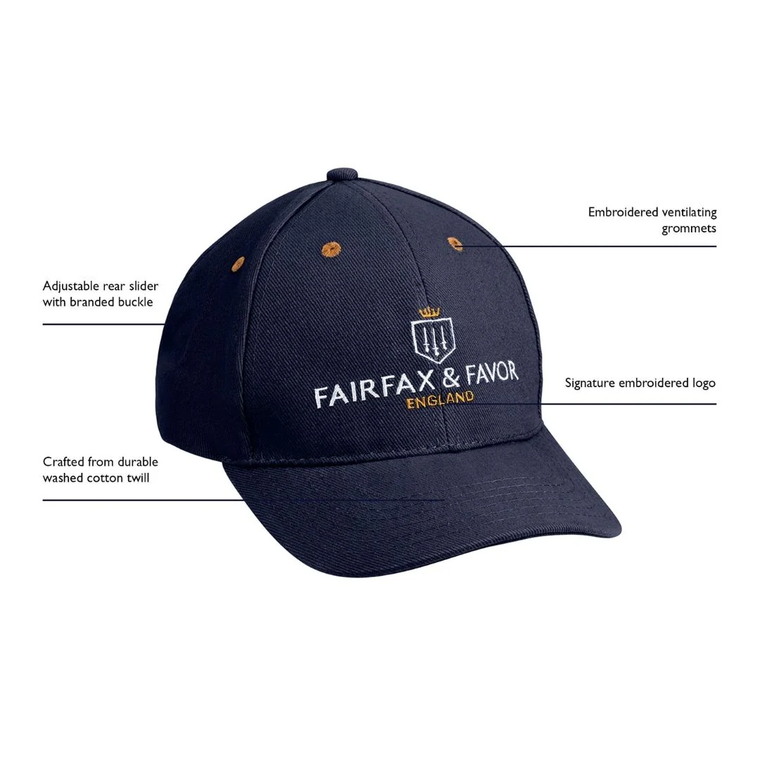 Fairfax & Favor Signature Baseball Cap in Navy - Image 6