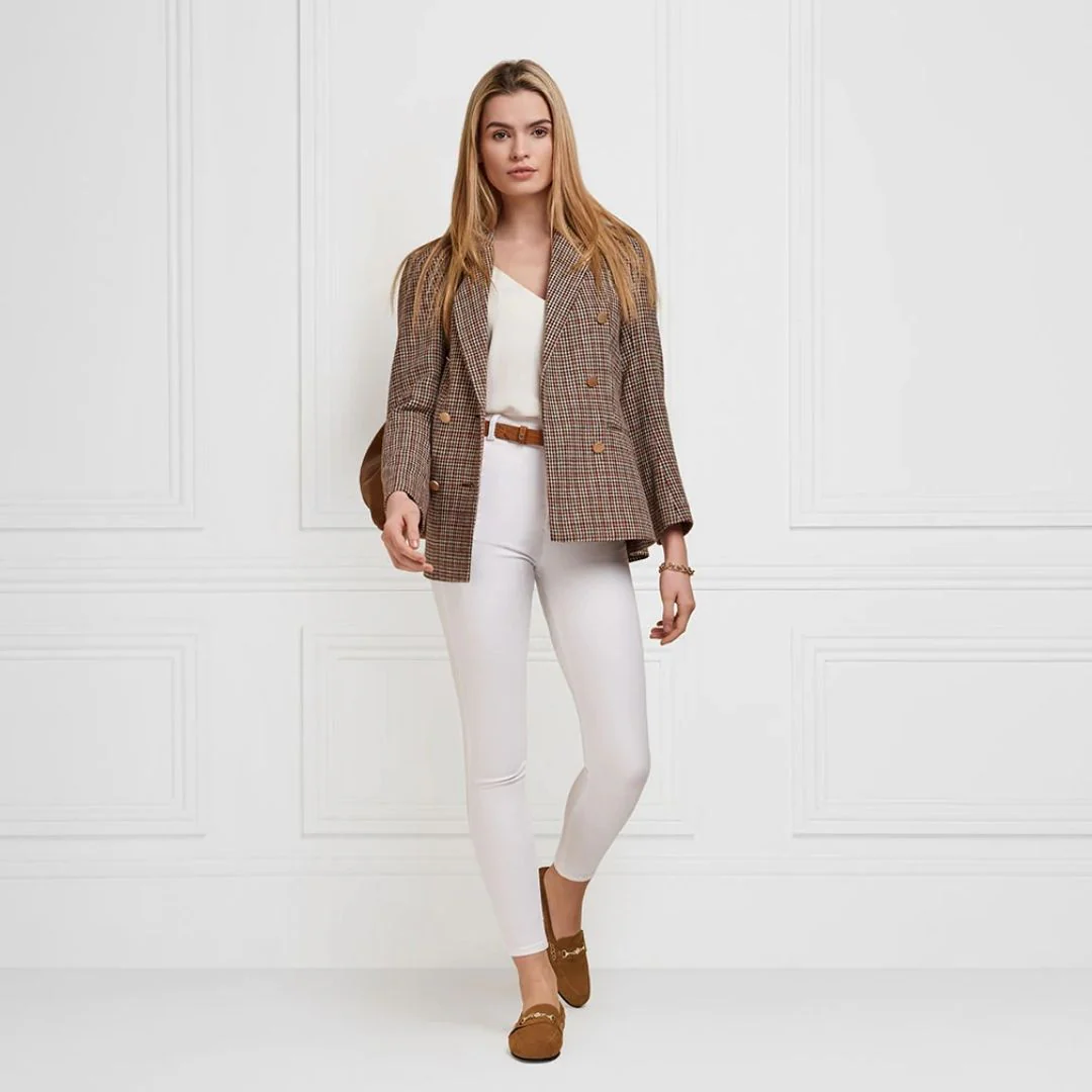 Fairfax & Favor Women's Newmarket Suede Loafer in Tan - Image 3